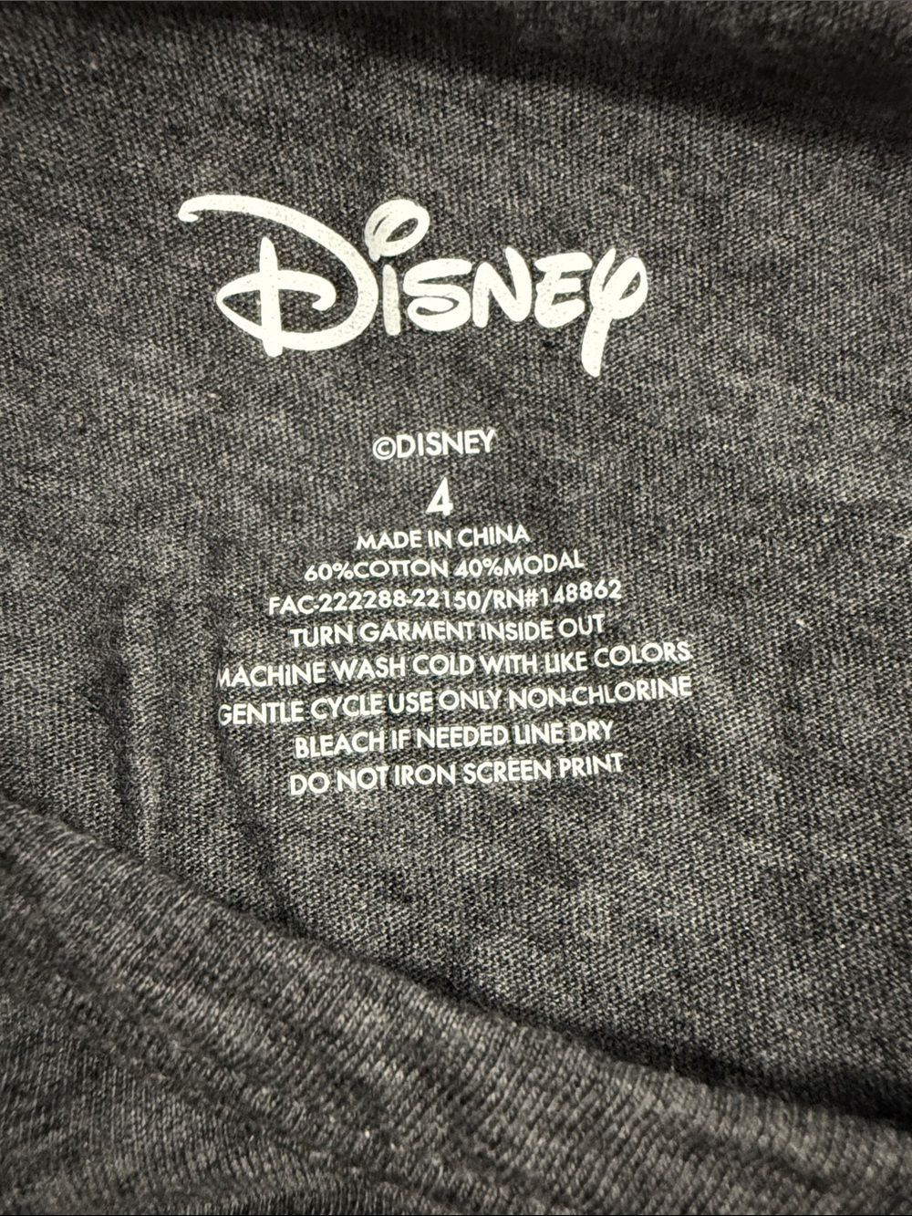 Torrid Gray Mickey & Friends Short Sleeve Tee - Picture 3 of 3